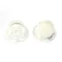 Nacre blanche en forme de rose 10mm x 2pcs