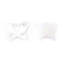 Nacre blanche en forme de Papillon 9x12mm x 1pc