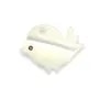 White mother-of-pearl bird 9x9mm x 1pc 