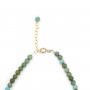Pulseira de Ouro e Turquesa x 1pc