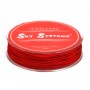 Fil polyester carmin  irisé 1.5mm x 15m