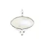 Ciondolo occhio di pietra di luna sfaccettato argento 925 10x12mm x 1pc