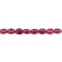 Rubis rouge traité ovale baroque 4-6x6-8mm x 5cm (8pcs)