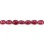 Rubin rot behandelt ovale Barock 5-7x7-9mm x 5cm (7pcs)