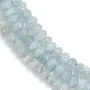 Aigue marine rondelle 3x5mm x 40cm