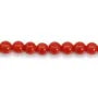 Rote Koralle Natur rund 3mm x 45cm
