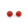 Corail Rouge Naturel goutte semi percé 5x14mm x 1pc