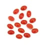 Cabochon di corallo rosso naturale ovale 4x6mm x 1pc