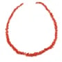 Tubo barocco in corallo rosso naturale x 50 cm