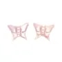 Nacre rose en forme de papillon 21x26mm x 1pc