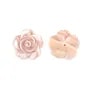 Nacre rose semi-percée en forme de fleur 20mm x 1pc
