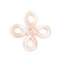 Nacre rose en noeud chinois 15mm x 1pc