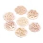 Pink mother-of-pearl flower with openwork 14mm x 1pc 