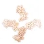 Pink mother-of-pearl butterfly couple 13x18mm x 1pc