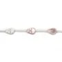 Tête de mort en nacre rose 8x12mm x 1pc