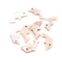 Pink mother-of-pearl dolphin 8x15mm x 2pcs