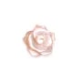 Pink mother-of-pearl half drilled rose 10mm x 1pc