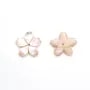 Pink mother-of-pearl 5 petal flower 10mm x 1pc