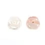 Nacre rose semi-percée en forme de rose 10mm x 1pc