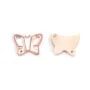 Nacre rose en forme de papillon 9x12mm x 1pc