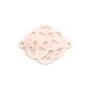 Nacre rose nuage ajoure 18mm x 1pc
