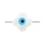 Nacre blanche en forme de fleur 8mm x 2pcs