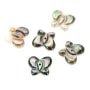 Nacre grise en forme de papillon 10x12mm x 1pc