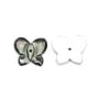 Nacre grise en forme de papillon 10x12mm x 1pc