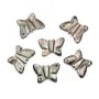 Gray mother-of-pearl in a butterfly shape 9x12mm x 1pc