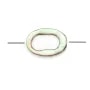 Nacre grise en oval évidé 4x6mm x 20 pcs