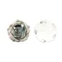 Nacre grise en forme de rose 15mm x 1pc