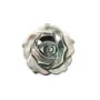 Nacre grise en forme de rose 15mm x 1pc