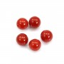 Corail Rouge Naturel goutte semi percé 5x14mm x 1pc