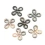 Nacre grise en noeud chinois 15mm x 1pc