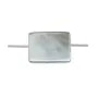 Nacre grise en forme de rectangle 10x14mm x 10 st