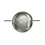 Gray Shell Flatted Elevated Round 20mm x 2pcs