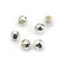 Argent 925 Boule Ronde facette 2.5mm x 20pcs