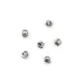 Boule striée, en forme de ronde facette, 3mm x 10pcs