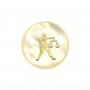 Pendentif Balance en nacre 20mm x 1pc