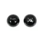 Perle de nacre noire semi-percé x 2pcs