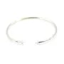 Bracelet jonc flexible 65mm pour perle semi-percée en argent 925 x 1pc