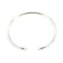 Bracelet jonc flexible 65mm pour perle semi-percée en argent 925 x 1pc