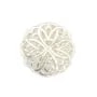 Rosetón de nácar blanco 30mm x 1ud