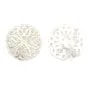 Nacre Blanche Rosace 30mm x 1pc