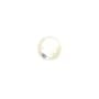 Cabochon de nacre blanche, de forme ronde 3mm x 8pcs