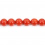 Rote Koralle Natur rund 3mm x 45cm