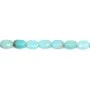 Amazonite du Pérou ovale facetté 4x6mm x 38cm