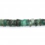 Emeraude rondelle heishi facetté 6-8mm x 41cm