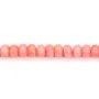 Bamboo mer teinte orange Rondelle