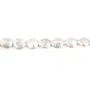 Perle d'eau douce baroque blanche x 40cm